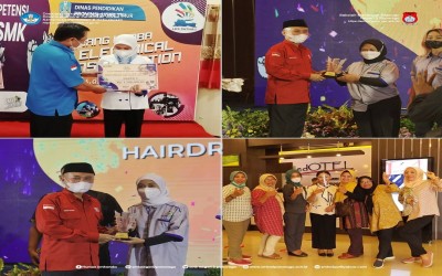 Borong 3 Juara Sekaligus pada Lomba Kompetensi Siswa (LKS) SMK Jawa Timur 2021